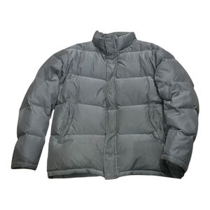 Togo Jacket Mens Large Gray Down Puffer Coat Full Zip Warm Winter Outerwear